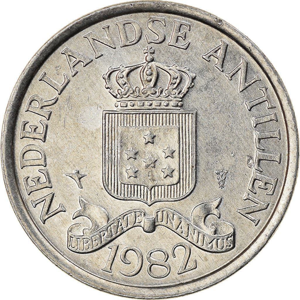 Netherlands Antilles | 2.5 Cents Coin | Aluminium | Crown | Coat of Arms | Km:9A | 1979 - 1985