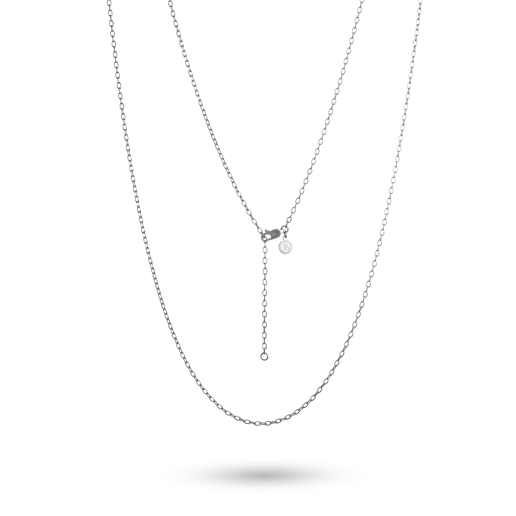 British Coin Necklace | Medallion Pendant Jewelry | Rhodium Plated 1/2 Penny | Queen Elizabeth II | 1954 - 1970