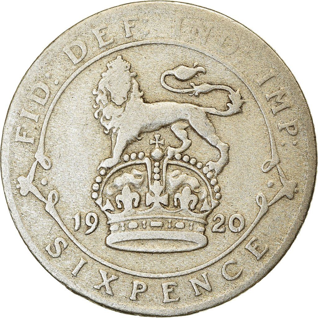 United Kingdom | 6 Pence Coin | George V | Km:815 | 1911 - 1920