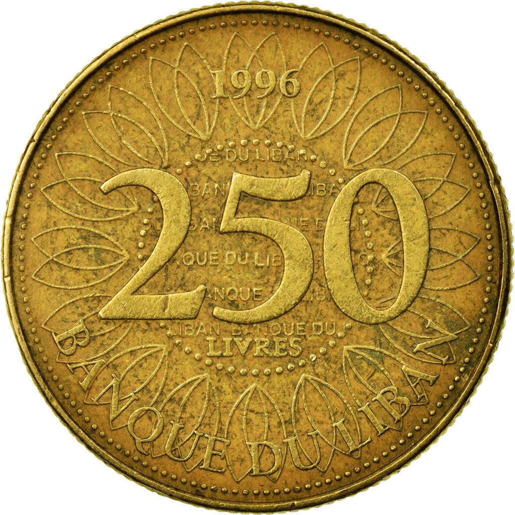 Libanon Mynt 250 Līrah | Sedertre | KM36 | 1995 - 2003