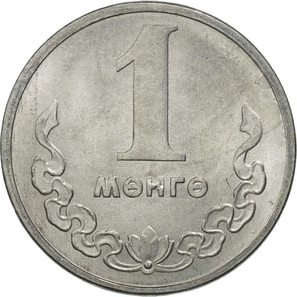 Mongolia | 1 Mongo Coin | Wreath | Km:27 | 1970 - 1981