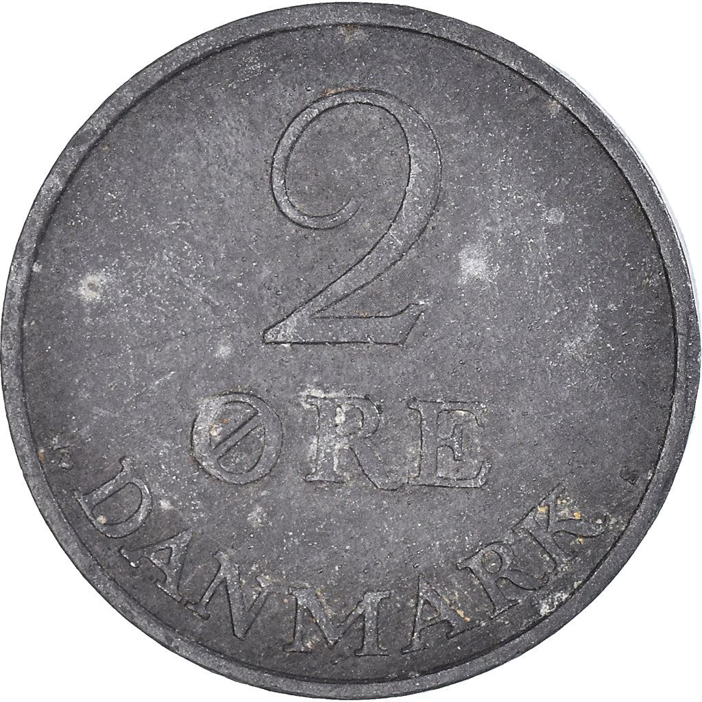 Denmark | 2 Ore Coin | Monogram | Km:840 | 1948 - 1972