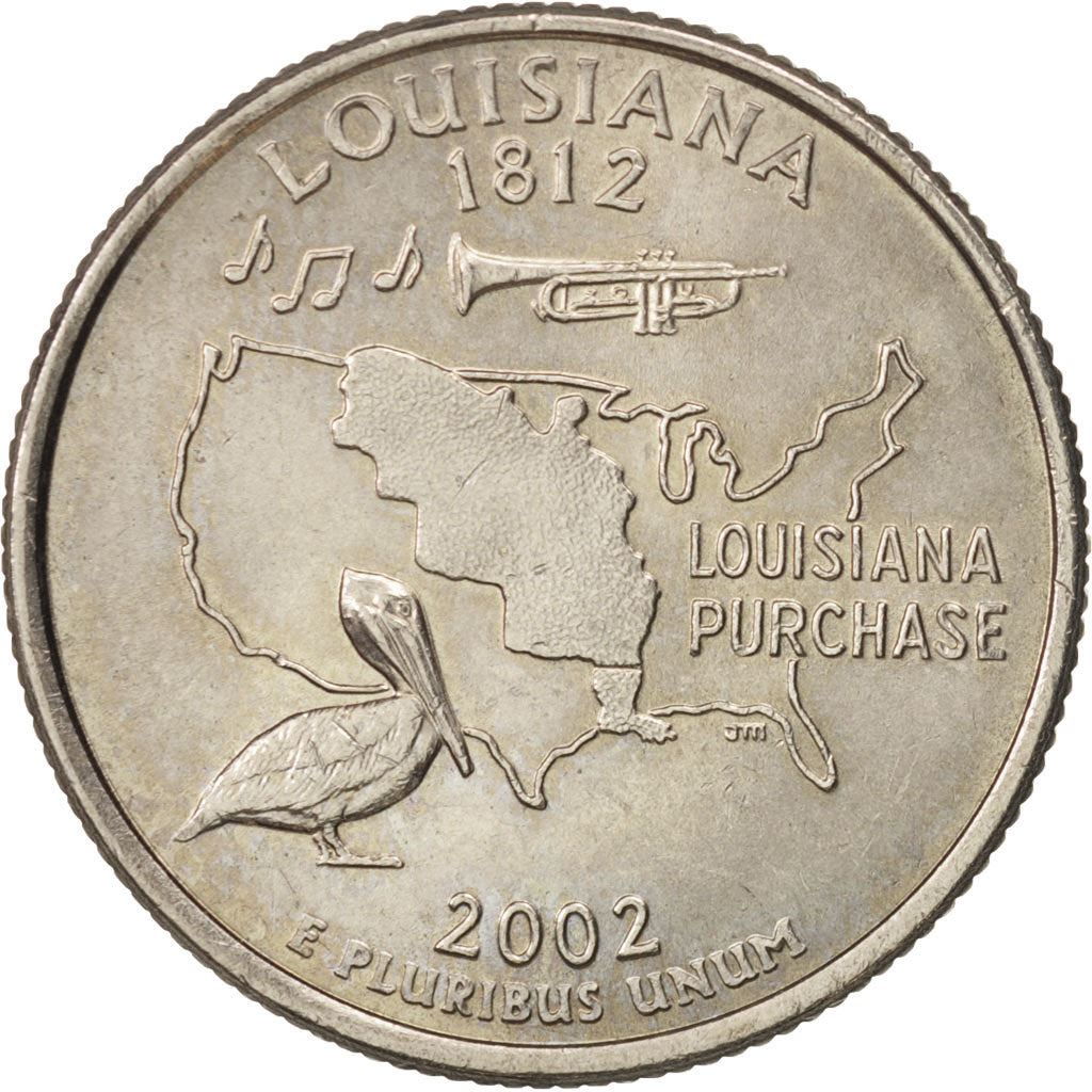 United States | 1/4 Dollar Coin | Louisiana | Km:333 | 2002