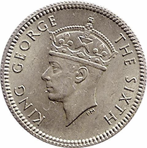 Malaya | 5 Cents Coin | George VI | Km:7 | 1948 - 1950