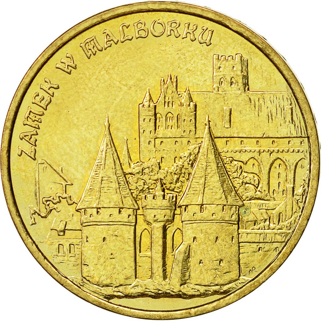 Poland | 2 Zlotys Coin | Malbork Castle | Y:443 | 2002