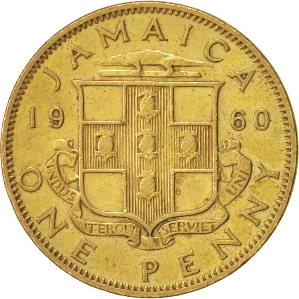 Jamaica | 1 Penny Coin | Queen Elizabeth II | Km:37 | 1953 - 1963