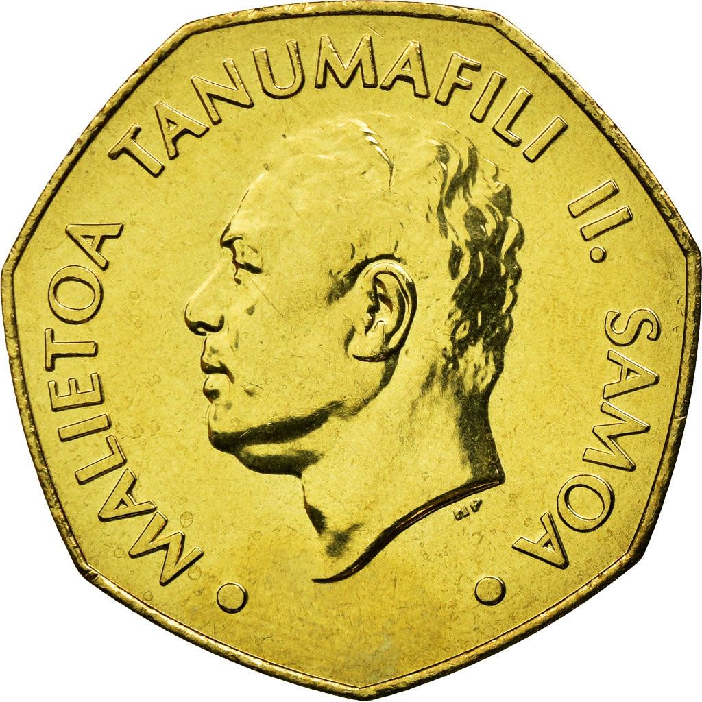 Samoa | 1 Tala Coin | Malietoa Tanumafili II | Shield | Cross | Km:135 | 2002 - 2006