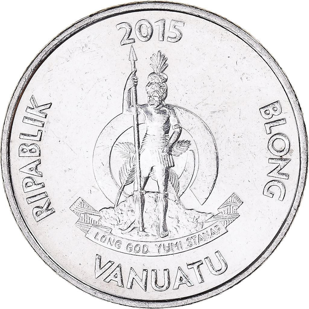 Vanuatu | 10 Vatu Coin | Melanesian Warrior | Coconut Crab | KM:128 | 2015 - 2023
