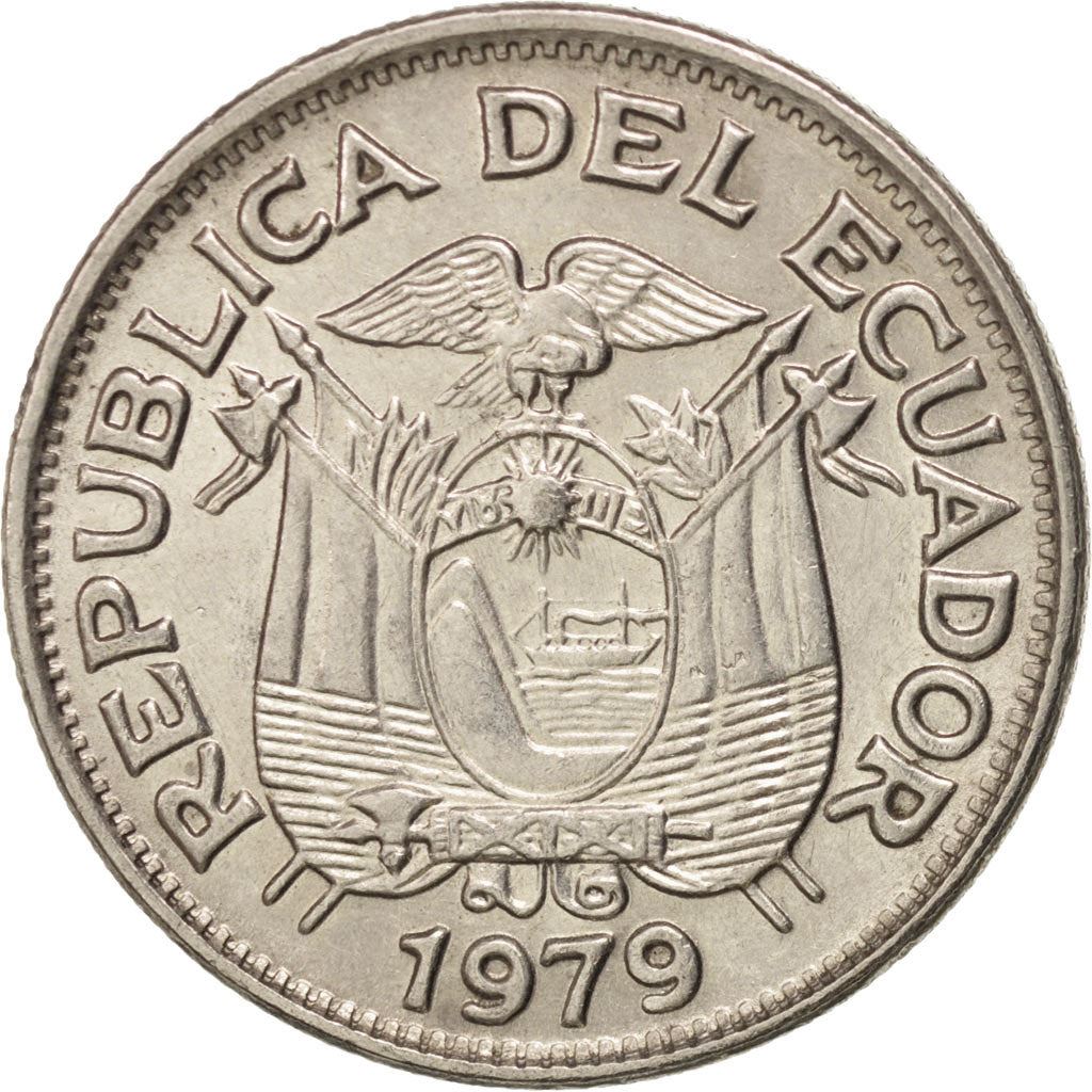 Ecuador | 1 Sucre | Antonio José de Sucre | Nickel clad steel | KM:78b | 1964-1981