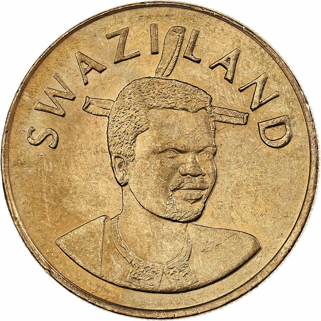 Eswatini | 5 Emalangeni Coin | Seal of the Bank | KM:53 | 1999
