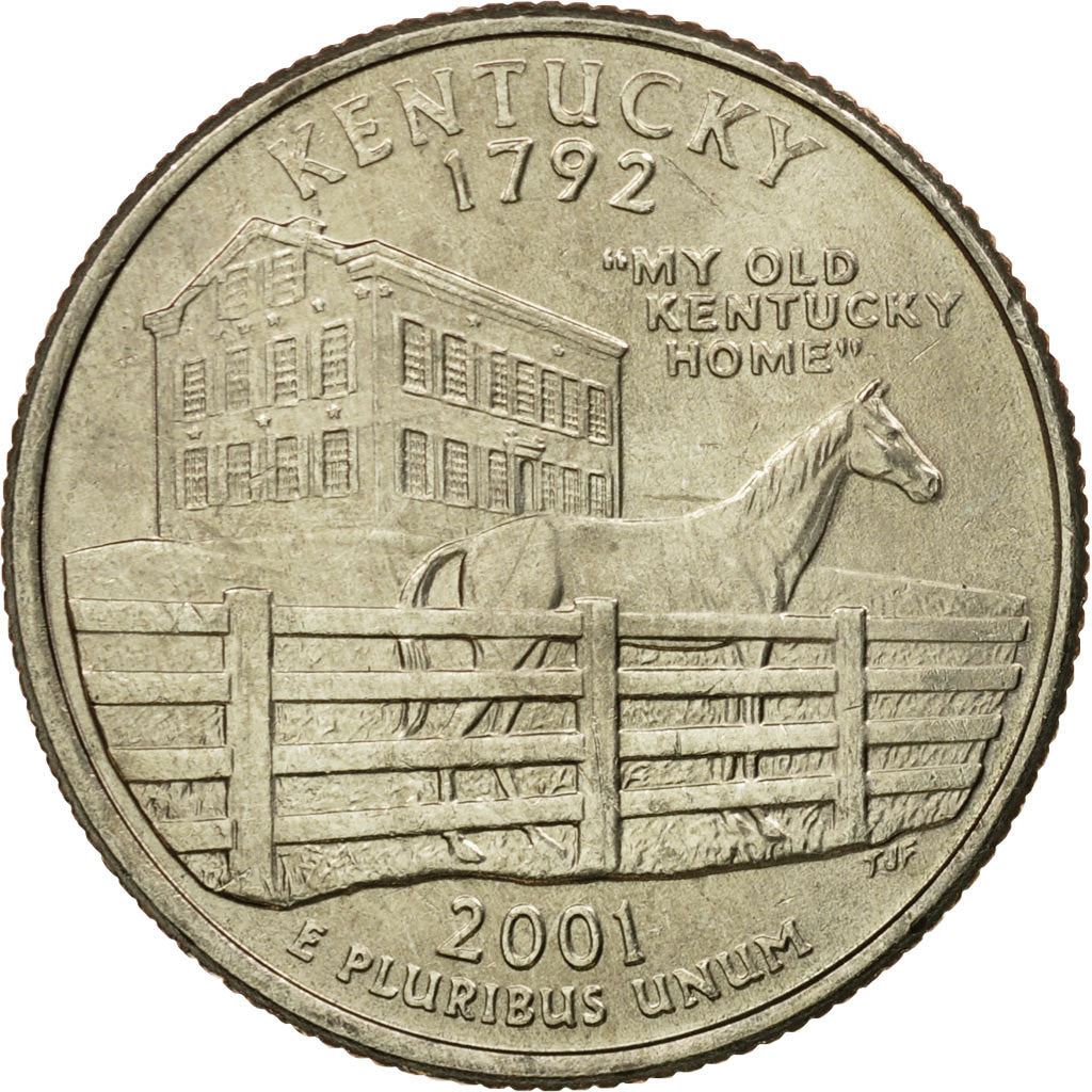 United States | 1/4 Dollar Coin | the stately mansion | Km:322 | 2001