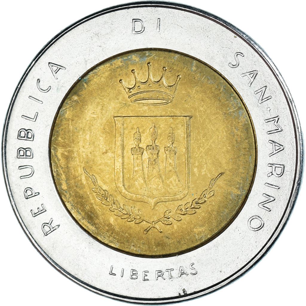 San Marino | 500 Lire Coin | Threats of nuclear war | Km:153 | 1983