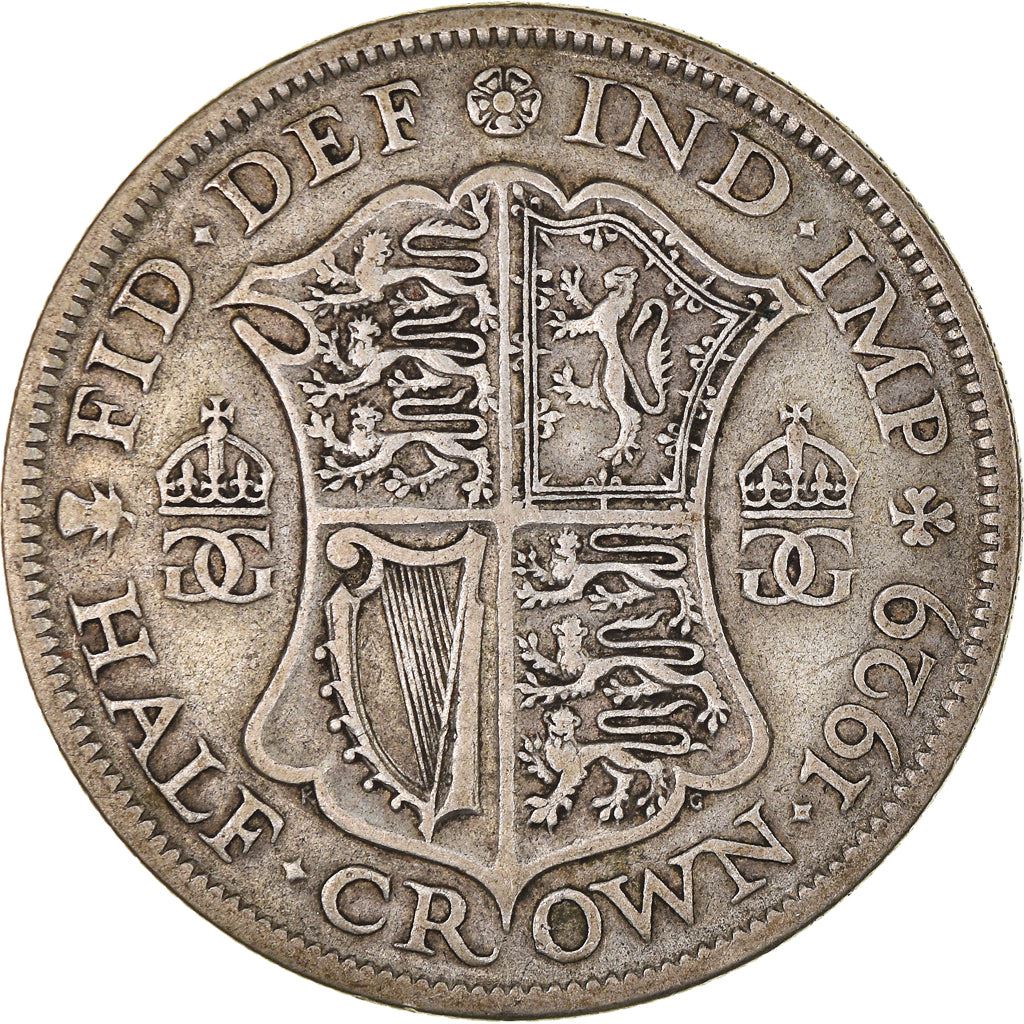 United Kingdom | 1/2 Crown Coin | George V | KM:835 | 1927 - 1936