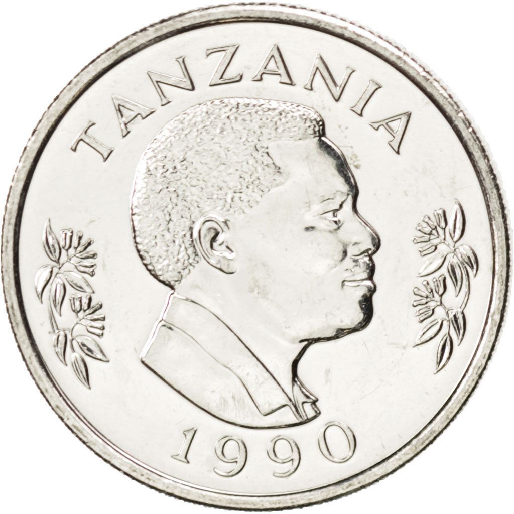 Tanzania | 50 Senti Coin | Rabbit | Km:26 | 1988 - 1990