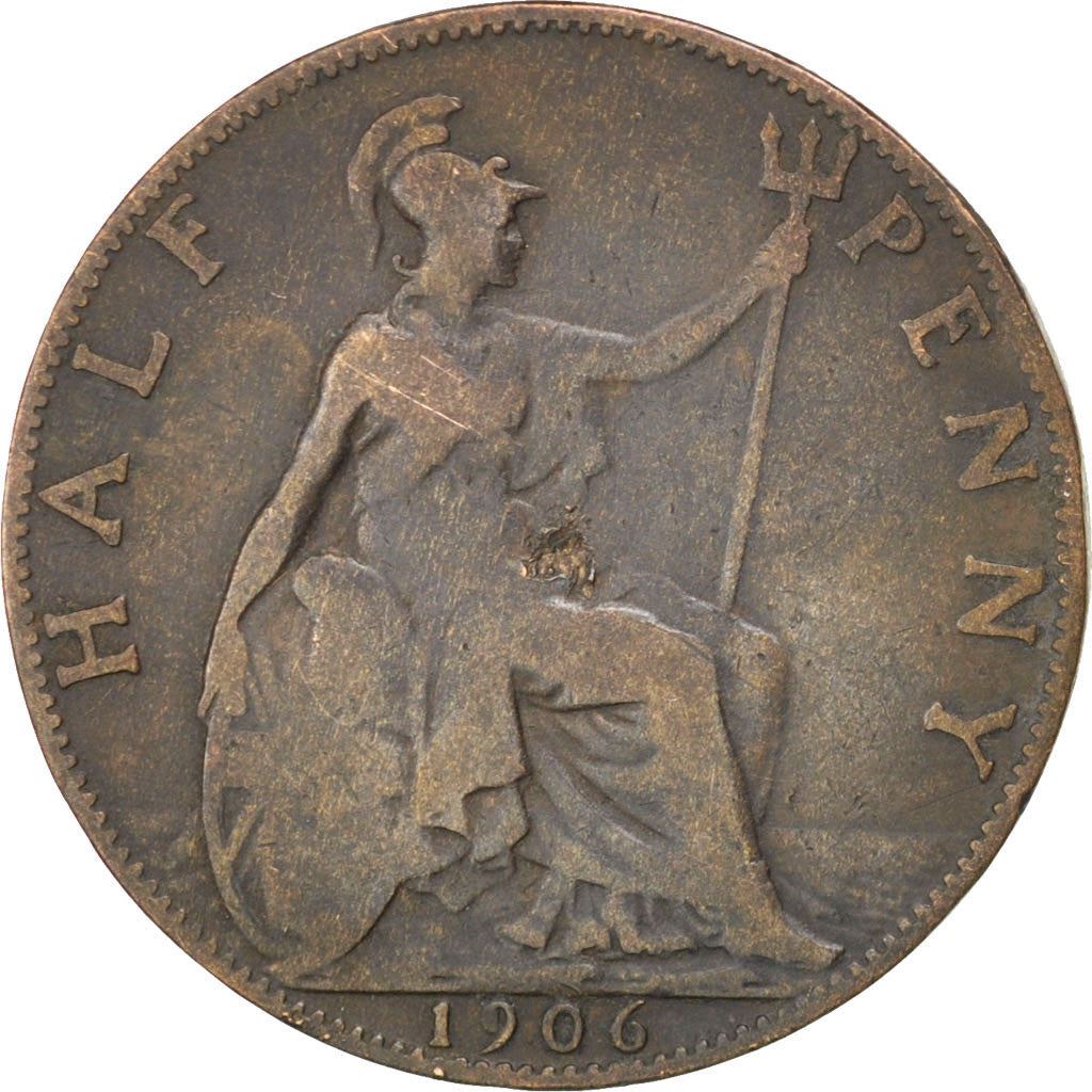 United Kingdom | 1/2 Penny Coin | Edward VII | Km:793 | 1902 - 1910