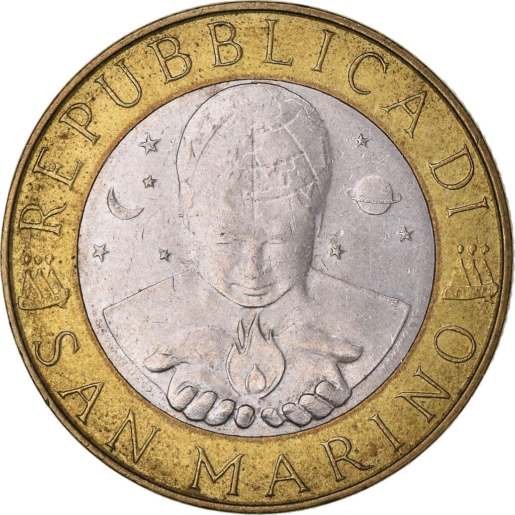 San Marino | 1000 Lire Coin | Ancient allegory | Km:395 | 1999