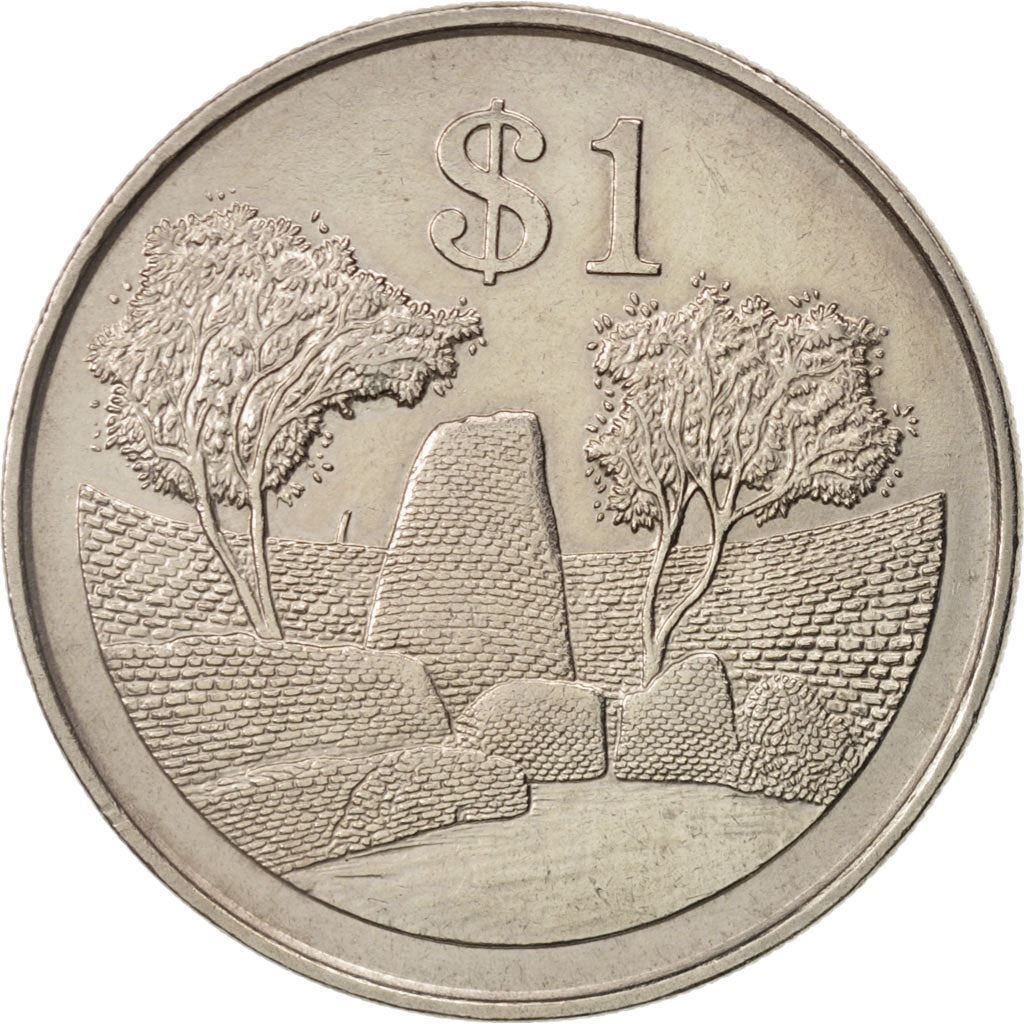 Zimbabwe | 1 Dollar Coin | National Monument | Km:6 | 1980 - 1997