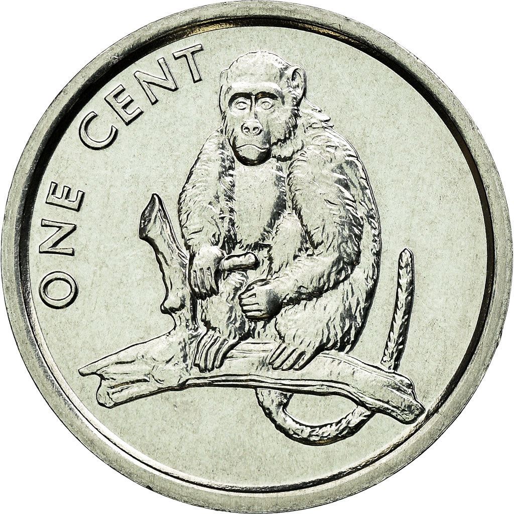 Ilhas Cook | Moeda de 1 Cêntimo | Macaco | Km:423 | 2003