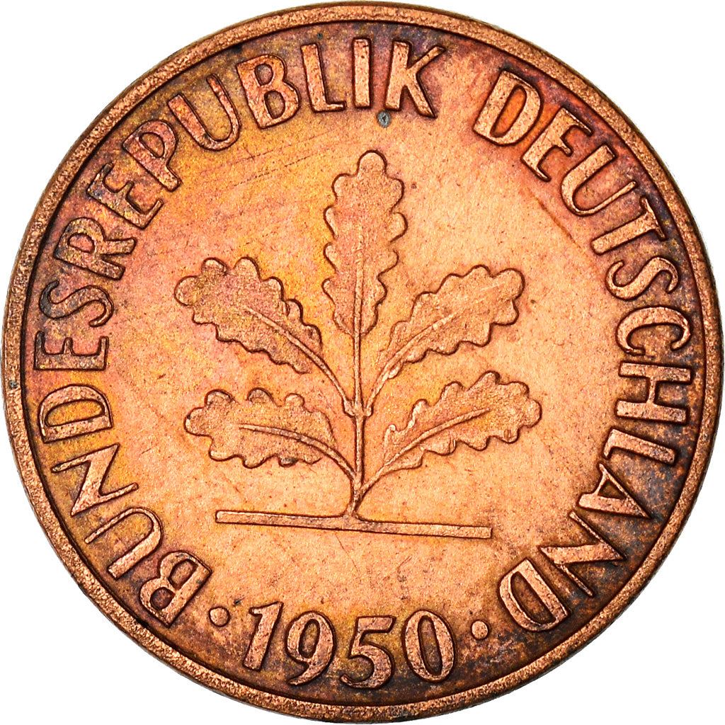 West Germany 1 Pfennig | 100 Coins | Oak Seedling | 1950 - 2001