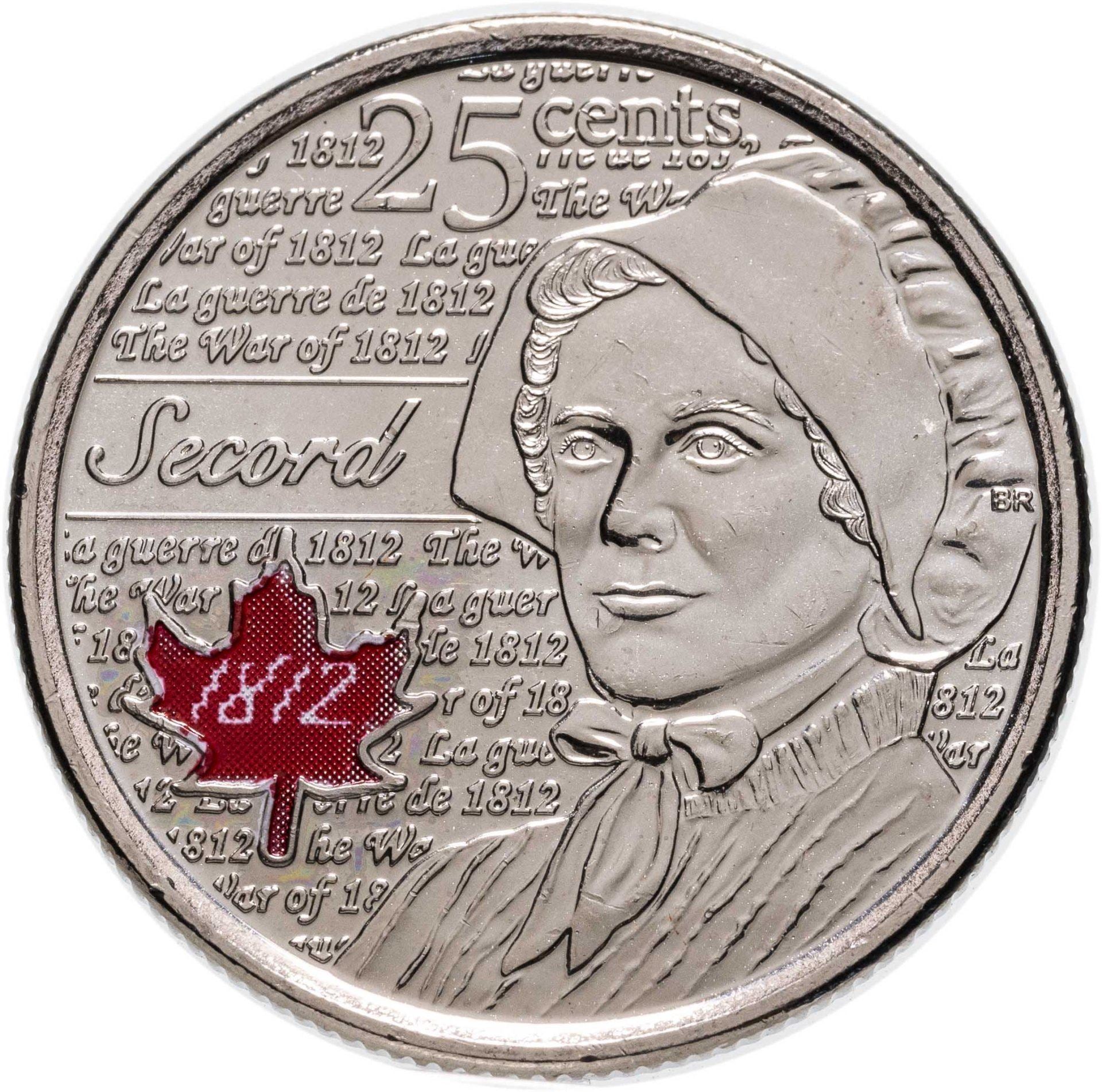 Canada | 25 Cents Coin | Laura Secord | Nickel plated steel | KM:1700a | 2013