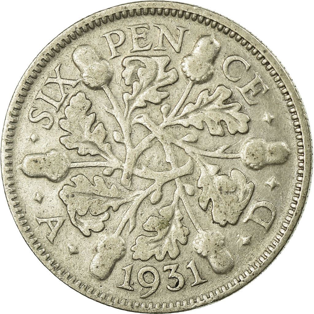 United Kingdom | 6 Pence Coin | George V | KM:832 | 1927 - 1936
