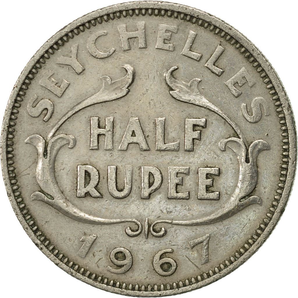 Seychelles | 1/2 Rupee Coin | Elizabeth II | Km:12 | 1954 - 1974