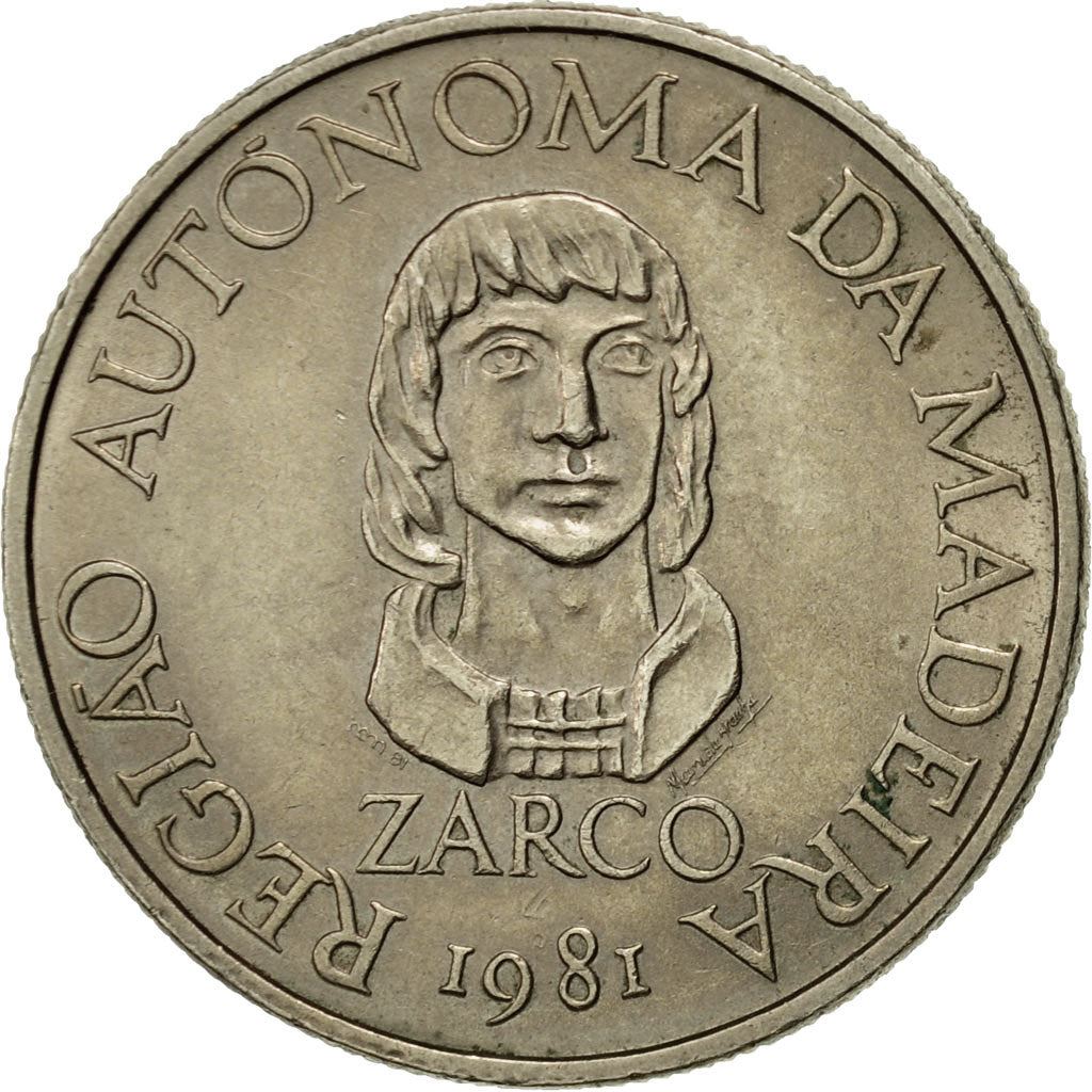 Portugal | 25 Escudos Coin | João Zarco | Km:4 | 1981