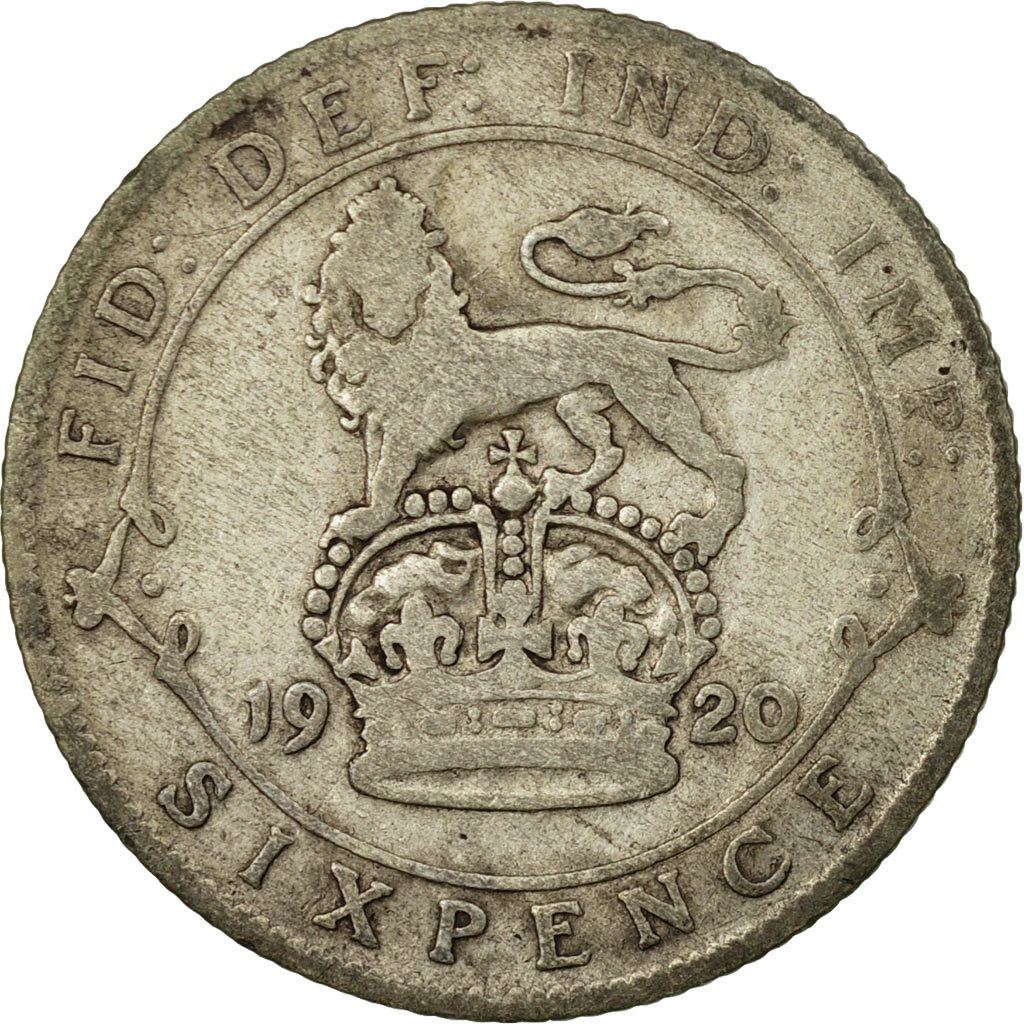 United Kingdom | 6 Pence Coin | George V | Km:815 | 1911 - 1920