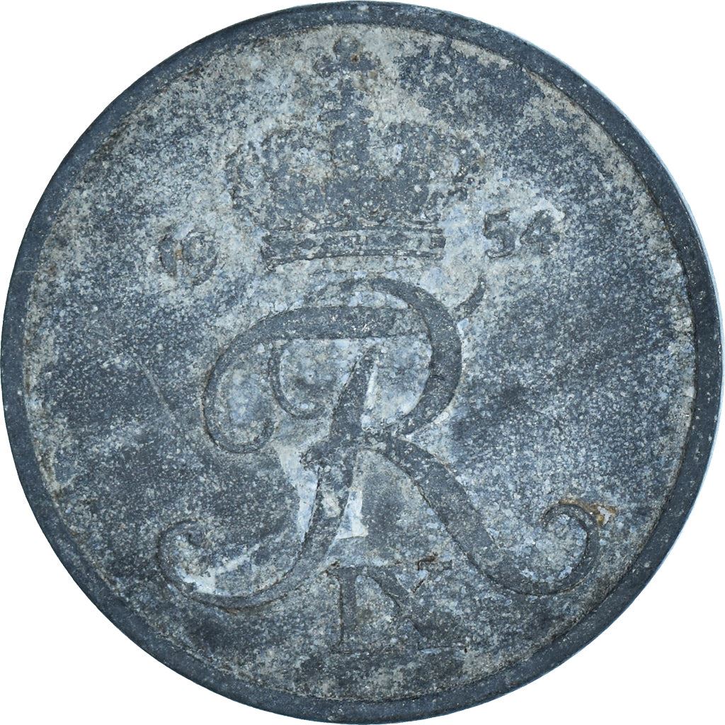 Denmark | 5 Ore Coin | Monogram | Km:843 | 1950 - 1964