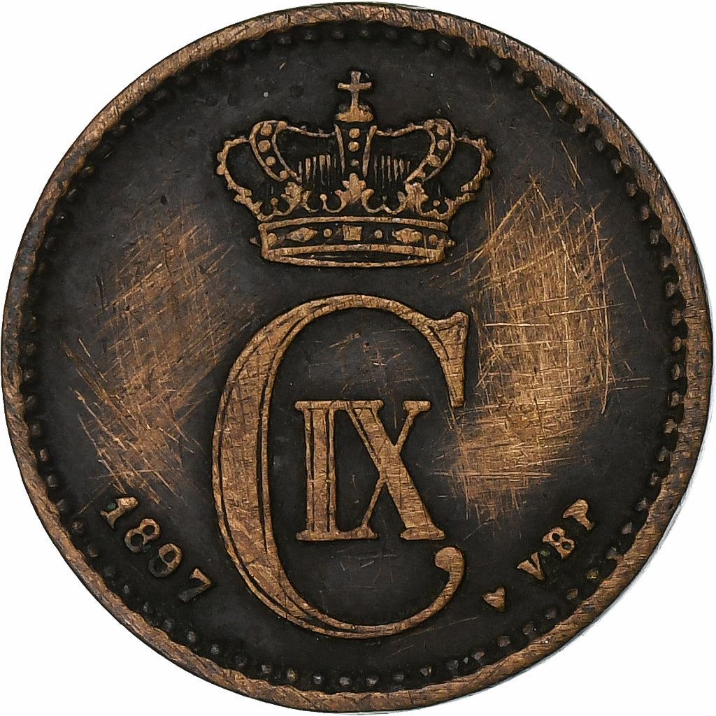 Denmark | 1 Ore Coin | Monogram | Km:792.1 | 1874 - 1904