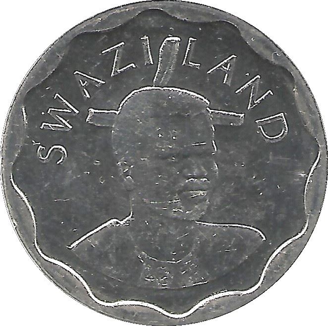 Kingdom of Swaziland | 20 Cents Coin | King Mswati III | Elephant | KM:58 | 2011