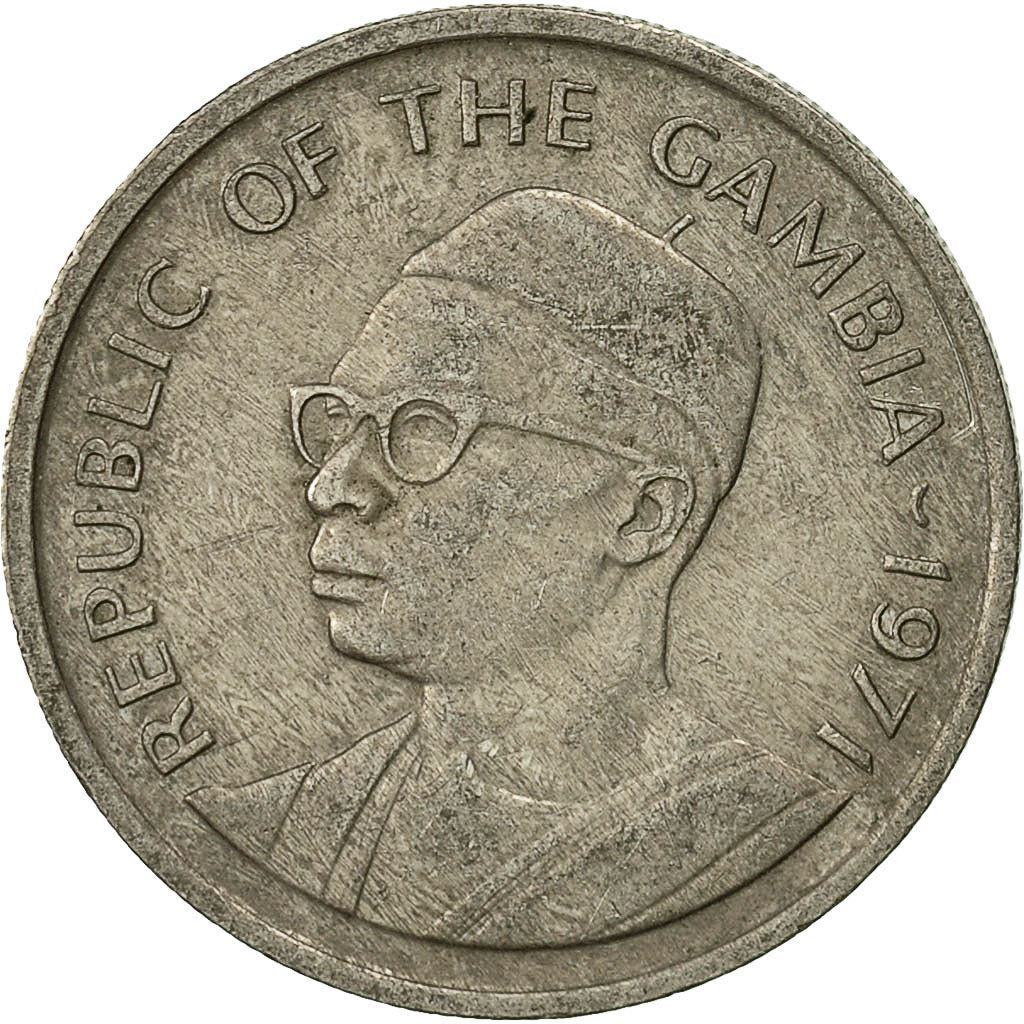 The Gambia | 25 Bututs Coin | Oil palm | Km:11 | 1971