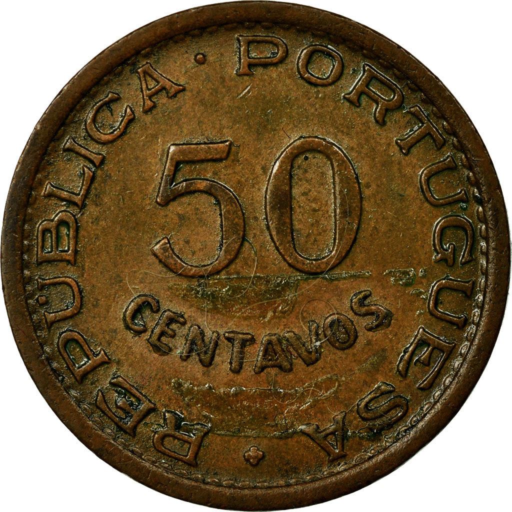 Mozambique 50 Centavos Coin | Military Order Of Christ | KM81 | 1953 - 1957