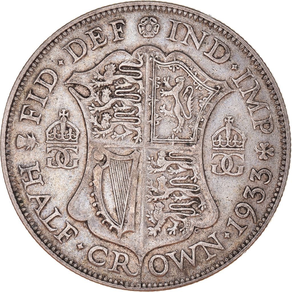 United Kingdom | 1/2 Crown Coin | George V | KM:835 | 1927 - 1936