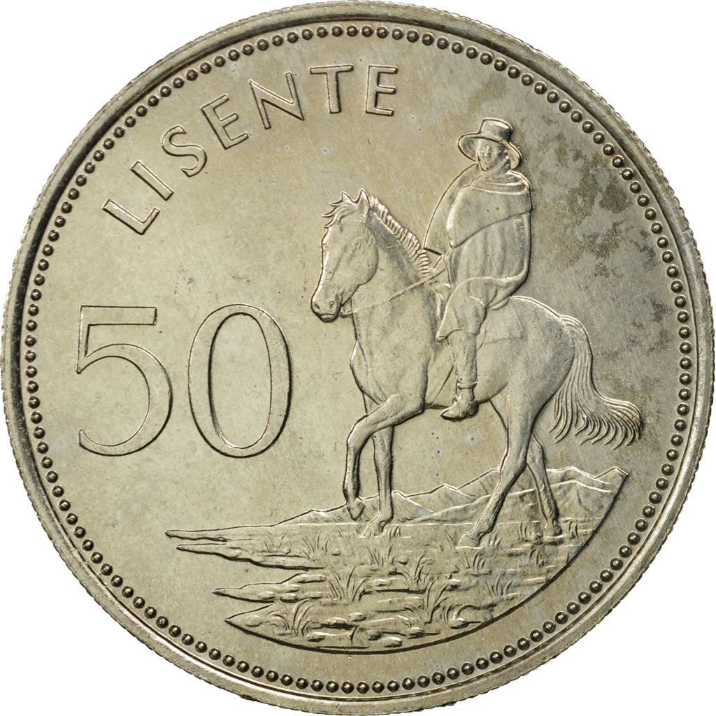 Lesotho | 50 Lisente Coin | Equestrian | Km:21 | 1979 - 1989