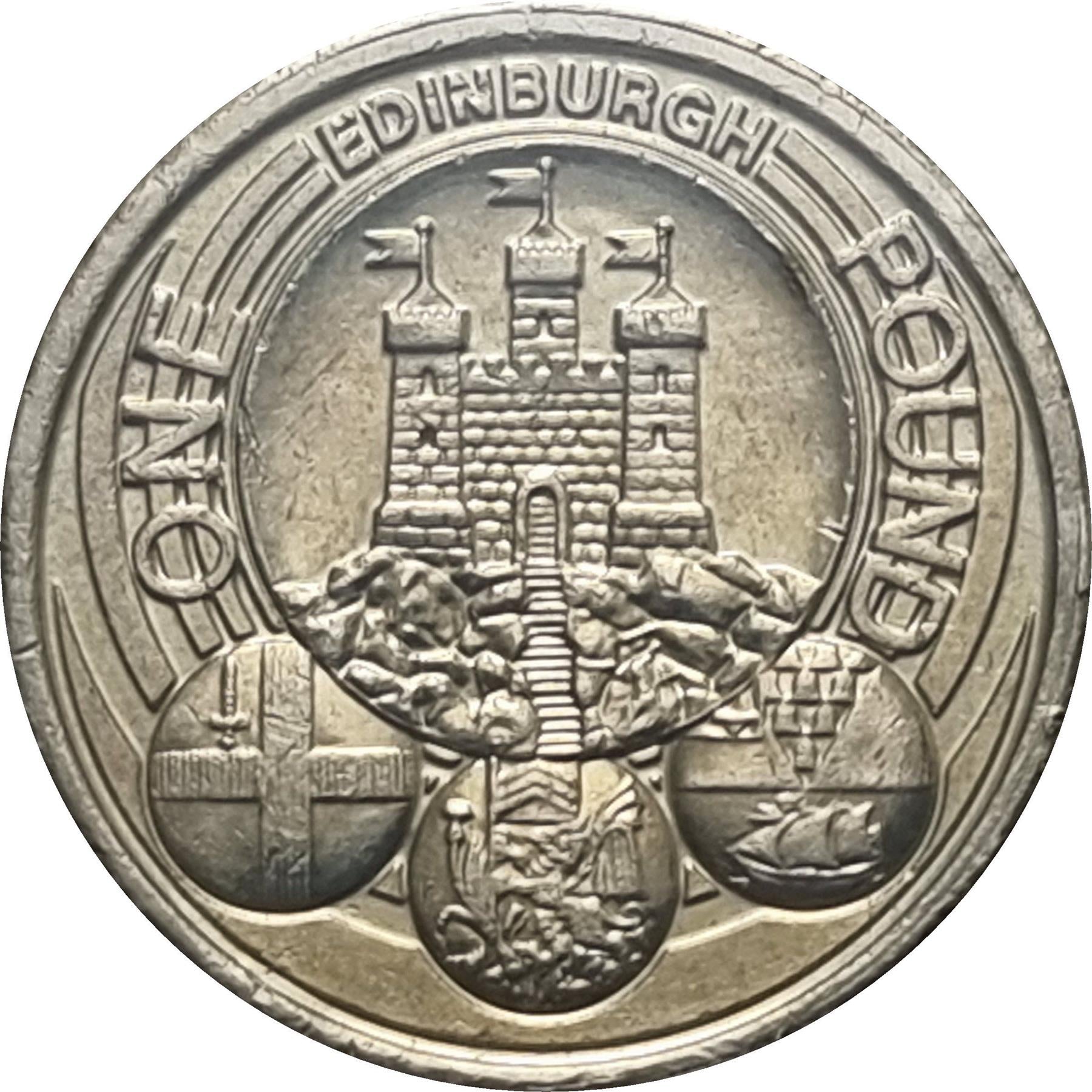 United Kingdom | 1 Pound Coin | Edinburgh | KM:1197 | 2011