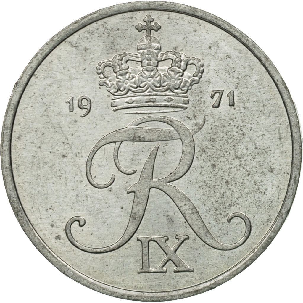 Denmark | 2 Ore Coin | Monogram | Km:840 | 1948 - 1972