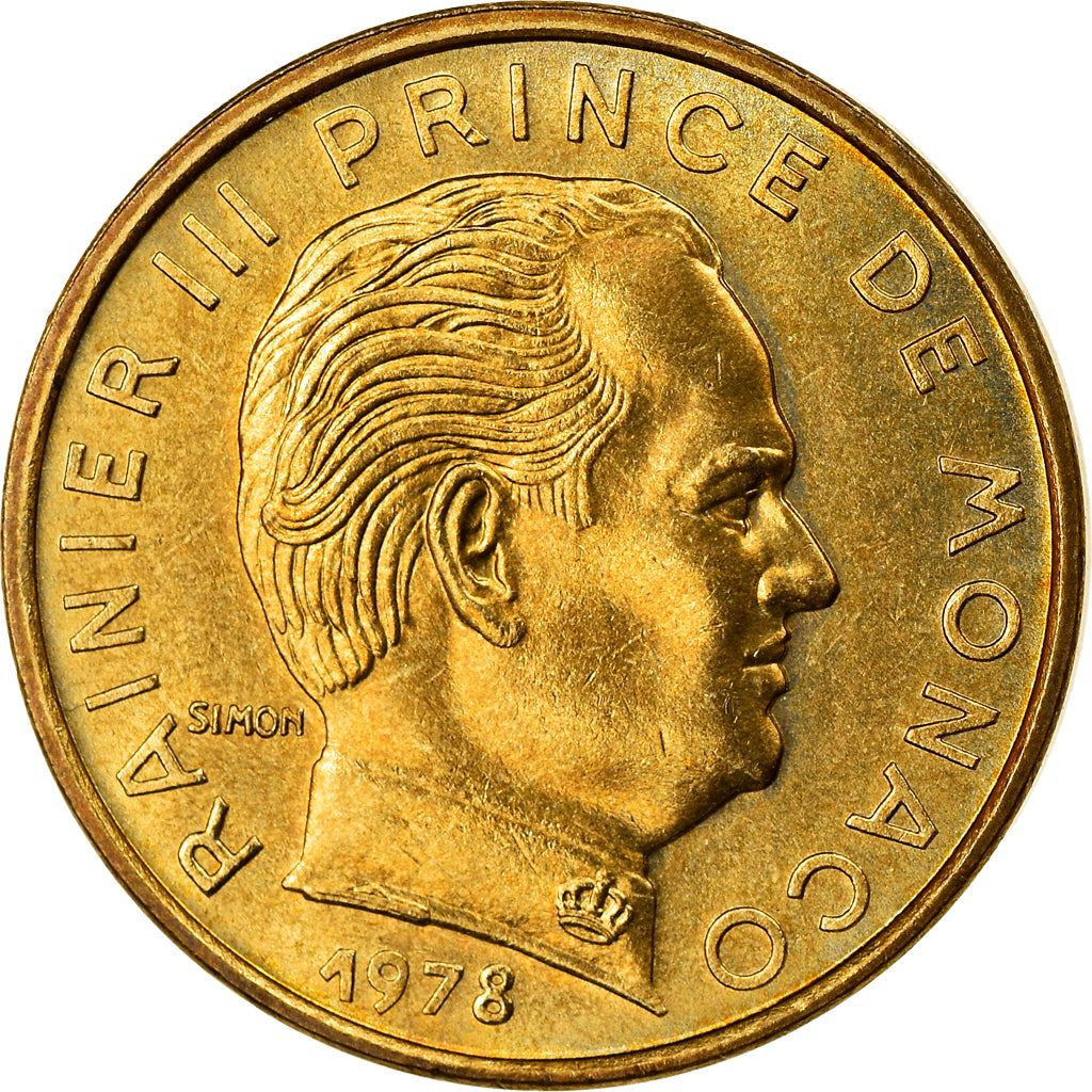 Monaco | 5 Centimes Coin | Rainier III | Km:156 | 1976 - 1995