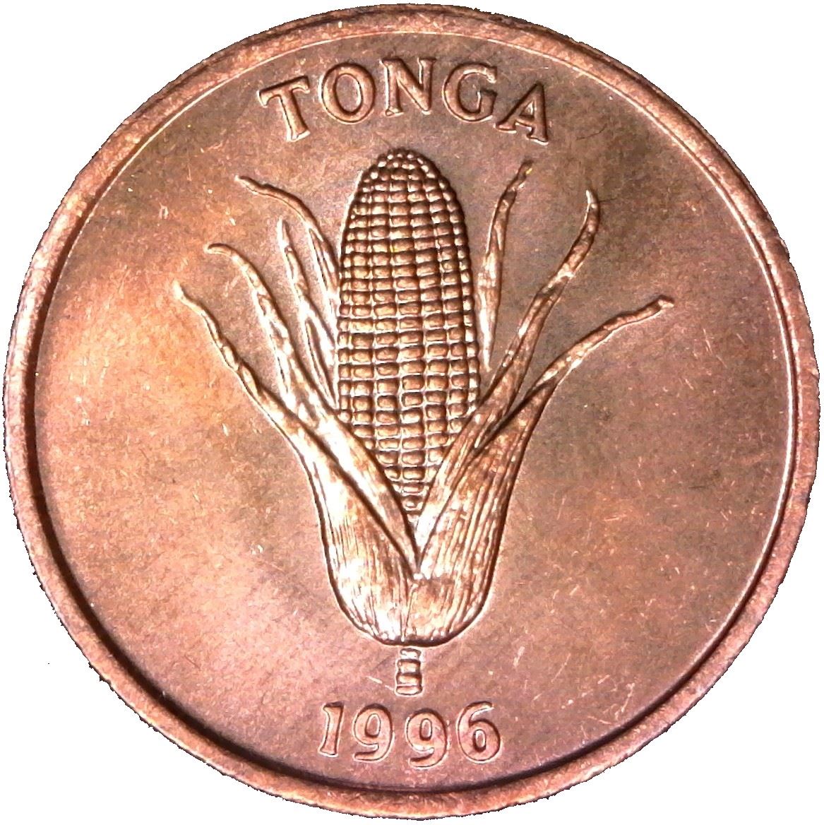 Tonga | 1 Seniti Coin | Corn | Vanilla | FAO | Km:66 | 1981 - 1996