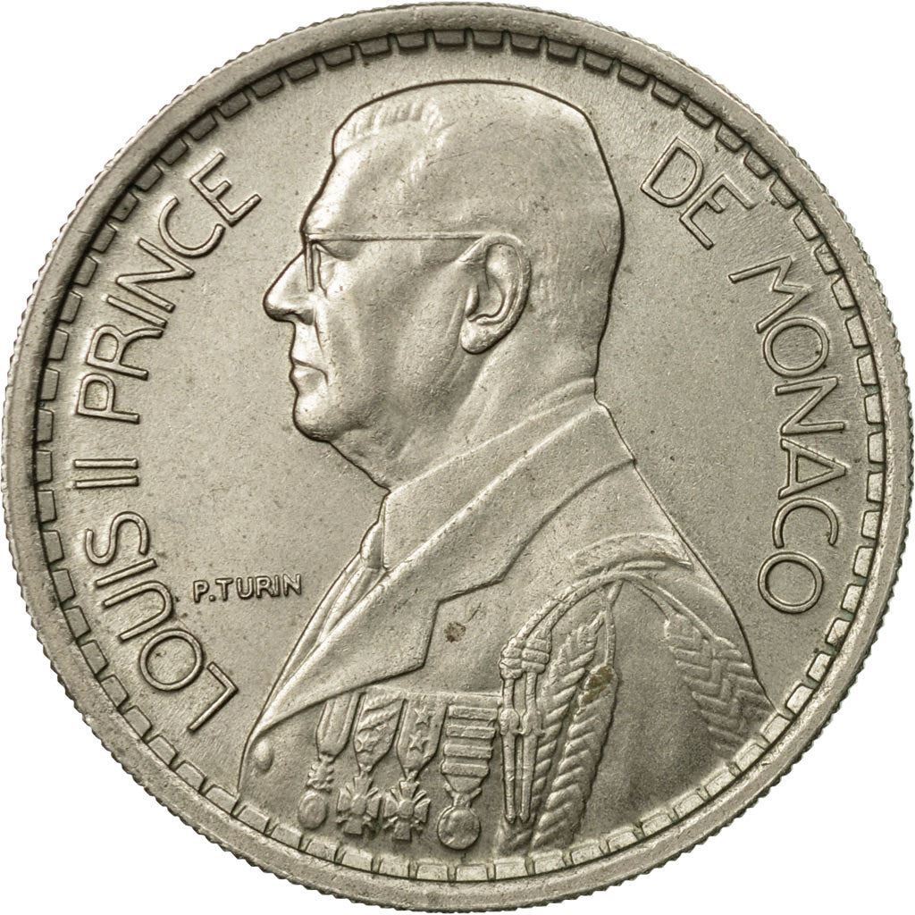 Monaco | 10 Francs Coin | Louis II | Km:123 | 1946