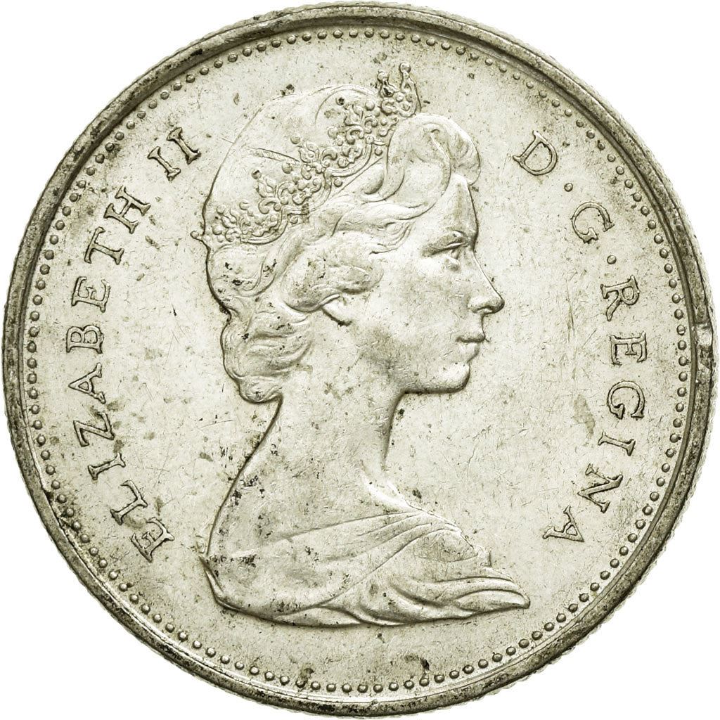 Canada | 25 Cents Coin | Silver | 2nd portrait | KM:62a | 1968