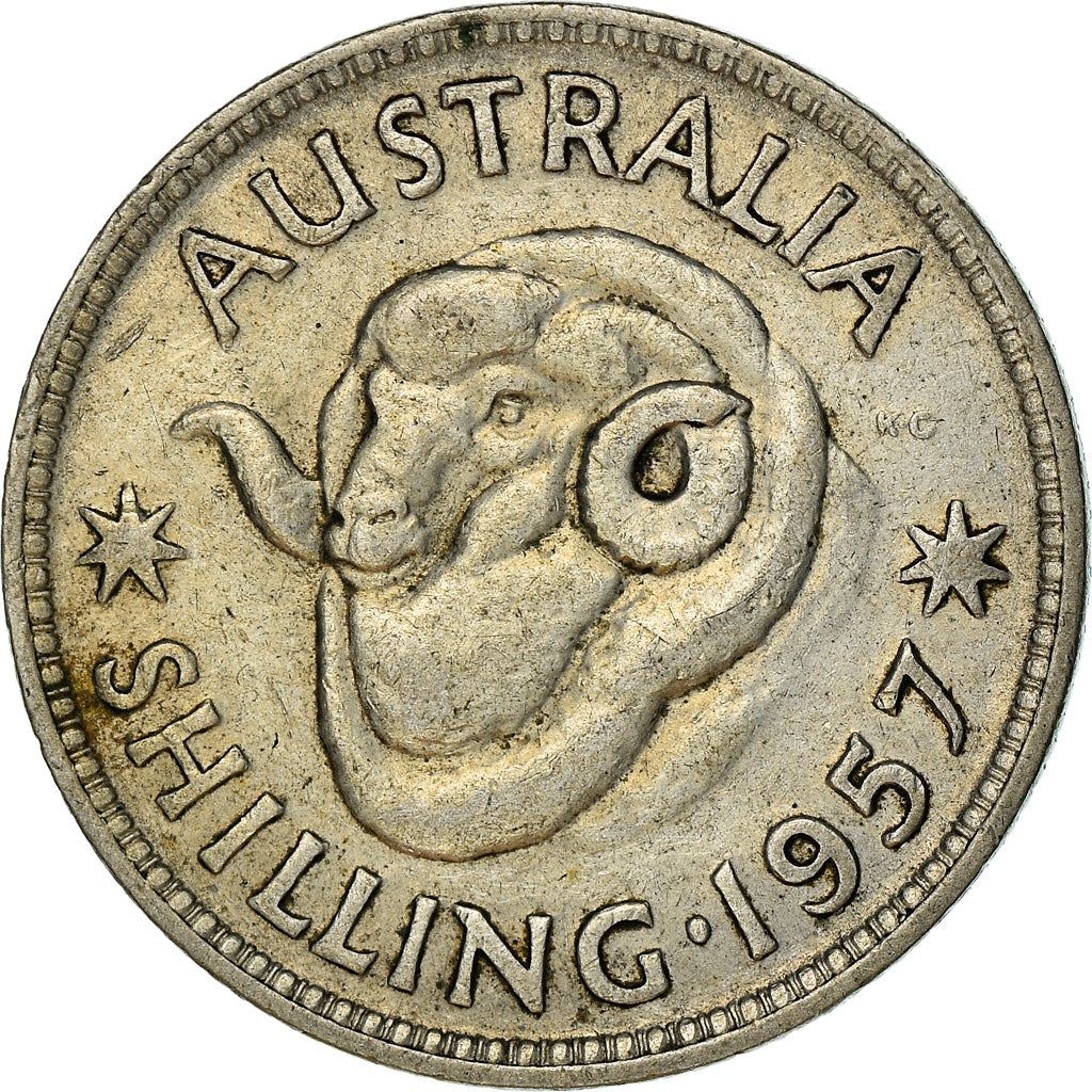 Australia | 1 Shilling Coin | Ram | Km:59 | 1955 - 1963