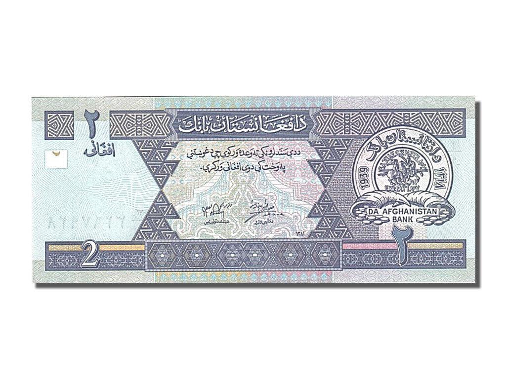 Afghanistan | 2 Afghanis Banknote | 2002 - 2004 | Arch of Victory | Paghman Gardens
