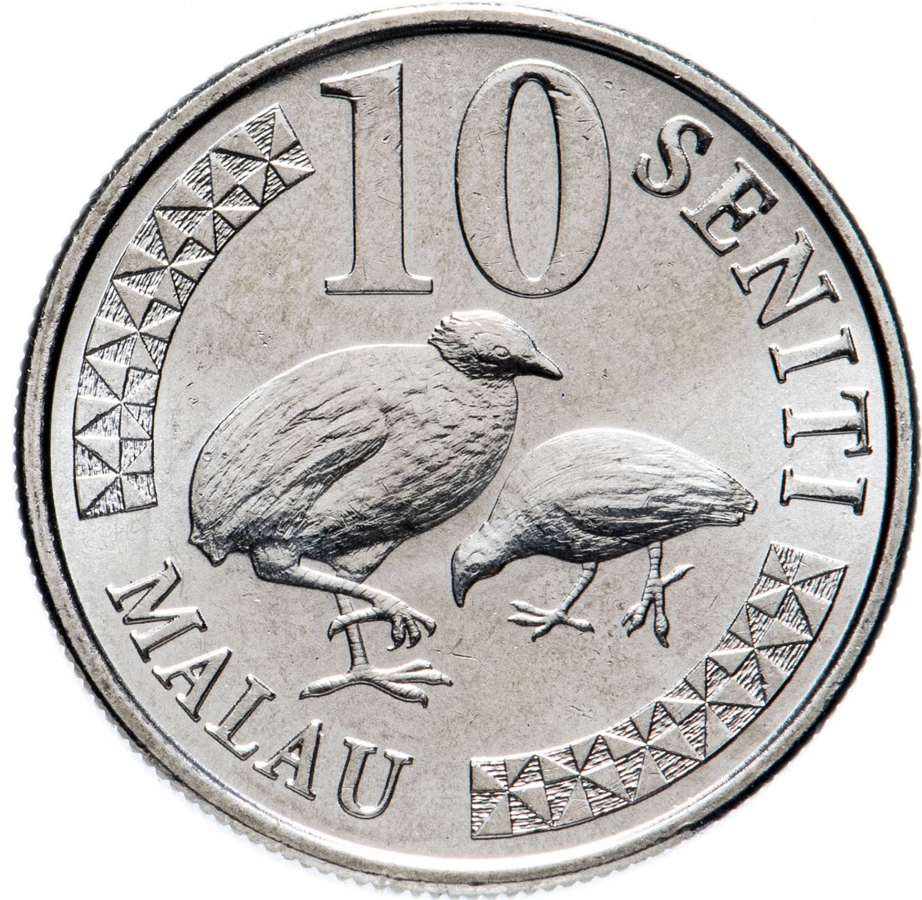 Tonga | 10 Seniti Münze | König Tupou VI | Malau Vögel | KM:238 | 2018 - 2022