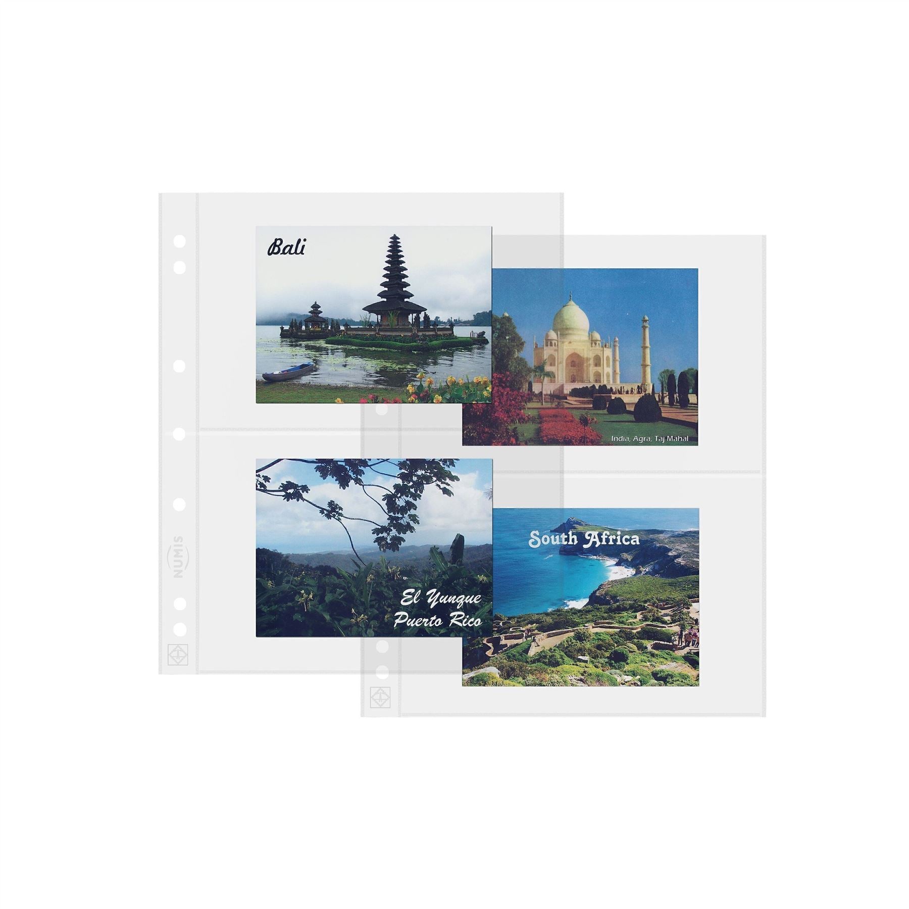 NUMIS Sheets for Ringbinder Albums | Fits Banknotes, Coin Blistercards, Documents | Packs of 10 | Different Pocket Configurations