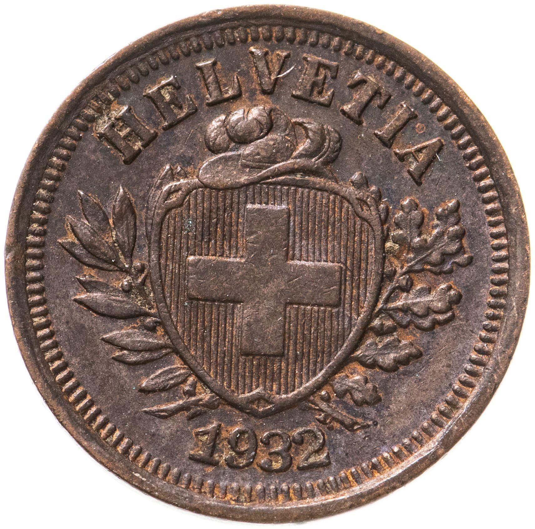 Switzerland | Swiss | 1 Rappen Coin | Hat | Feather | KM3 | 1850 - 1941