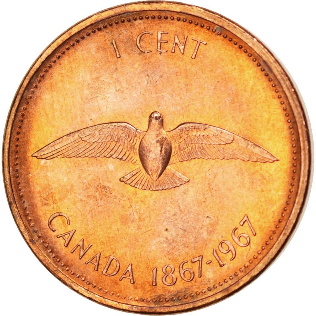 Canada | 1 Cent Coin | Bronze | Rock Dove | KM:65 | 1967