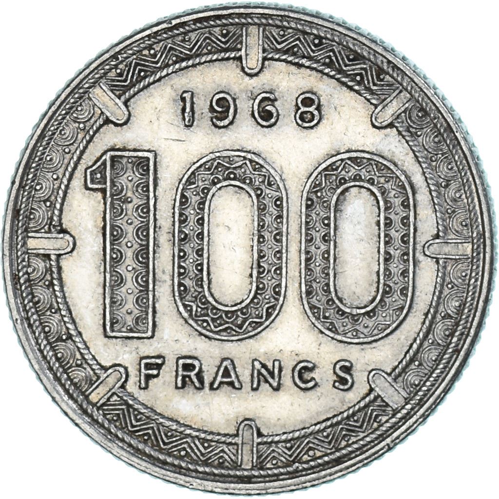 Cameroon | 100 Francs Coin | Giant Elands | Km:14 | 1966 - 1968