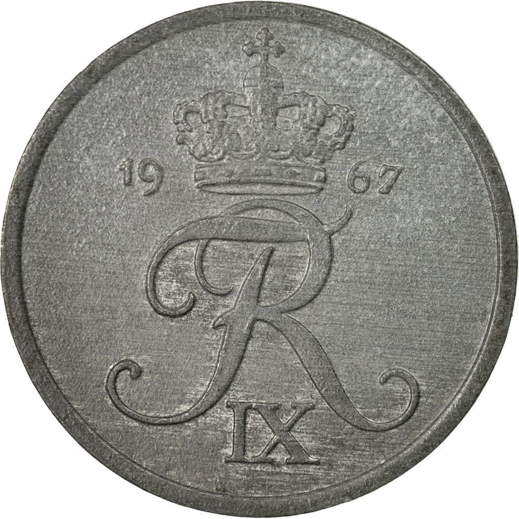 Denmark | 2 Ore Coin | Monogram | Km:840 | 1948 - 1972