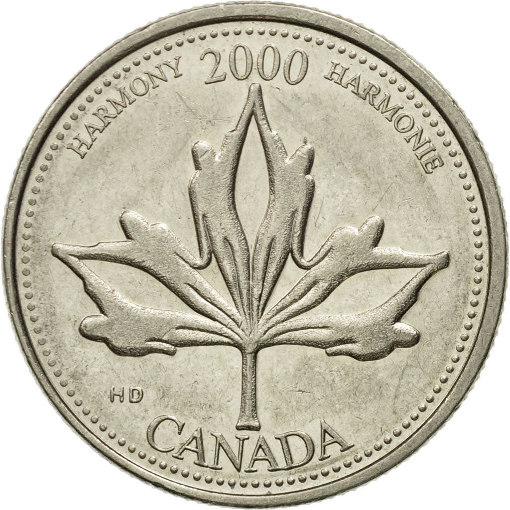 Canada | 25 Cents Coin | Harmony | Nickel | KM:377 | 2000